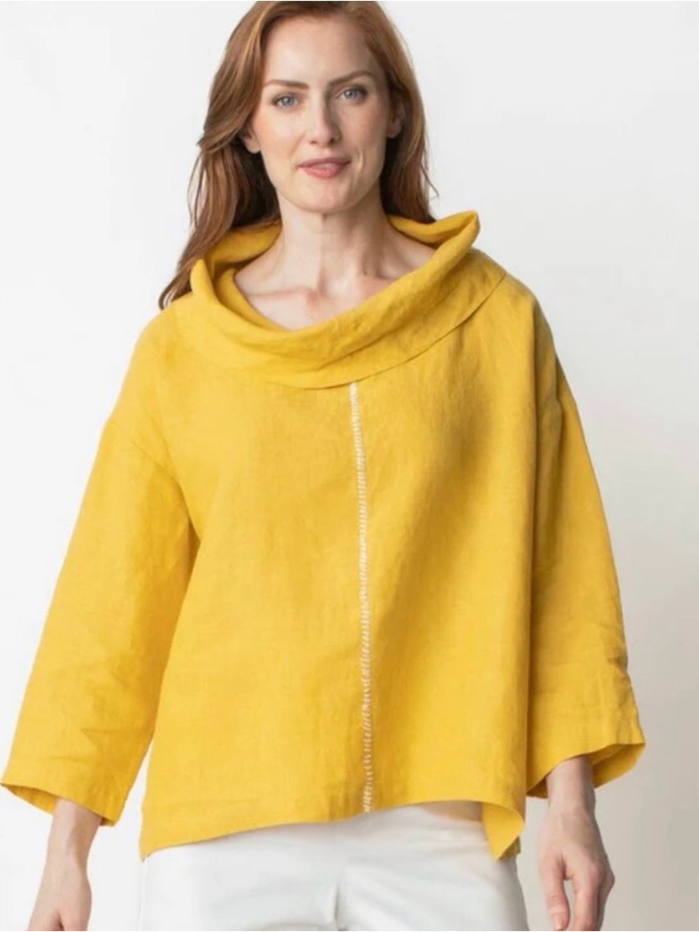 Liv by Habitat Stay Centered Cowl Neck Top Linen Small